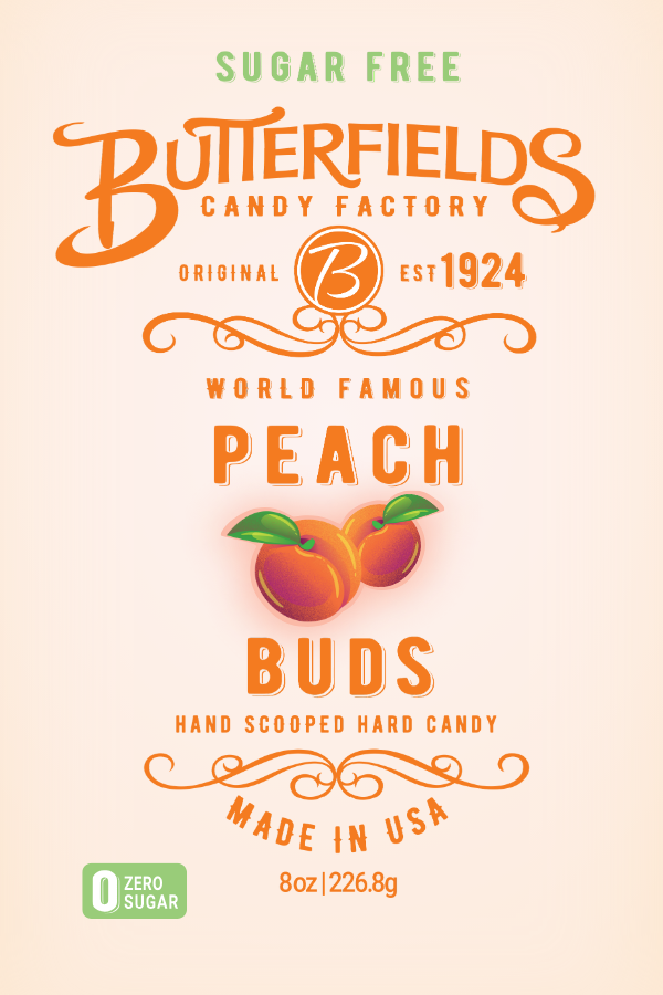 Sugar Free Peach Buds - New