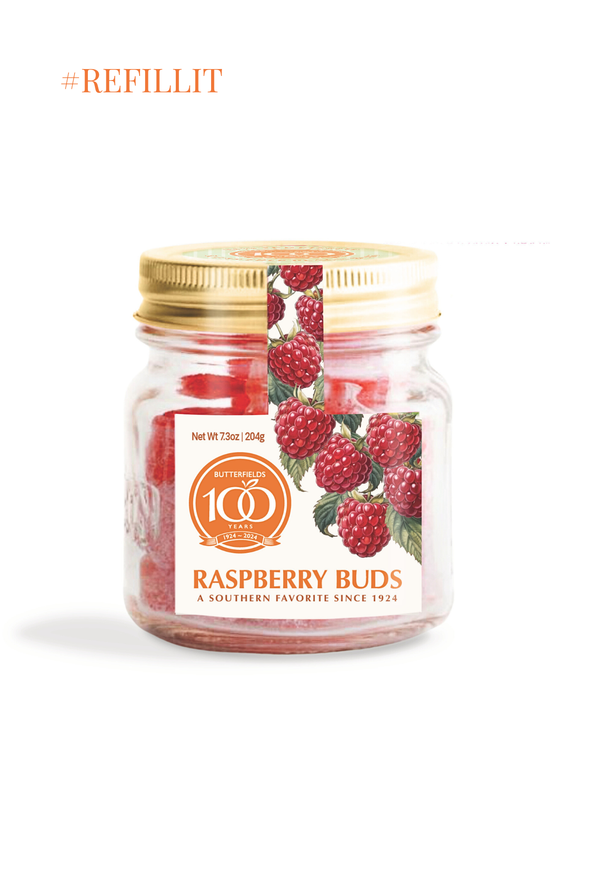 Raspberry Buds - Mason Jar - NEW